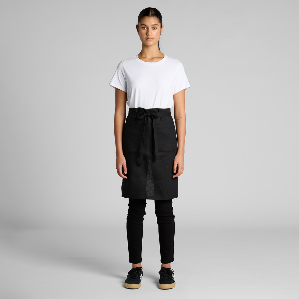 LINEN HALF APRON 1087