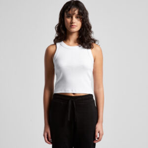 ORGANIC RIB CROP TANK 4064G 