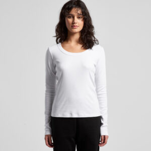 ORGANIC RIB LS TEE 4075 