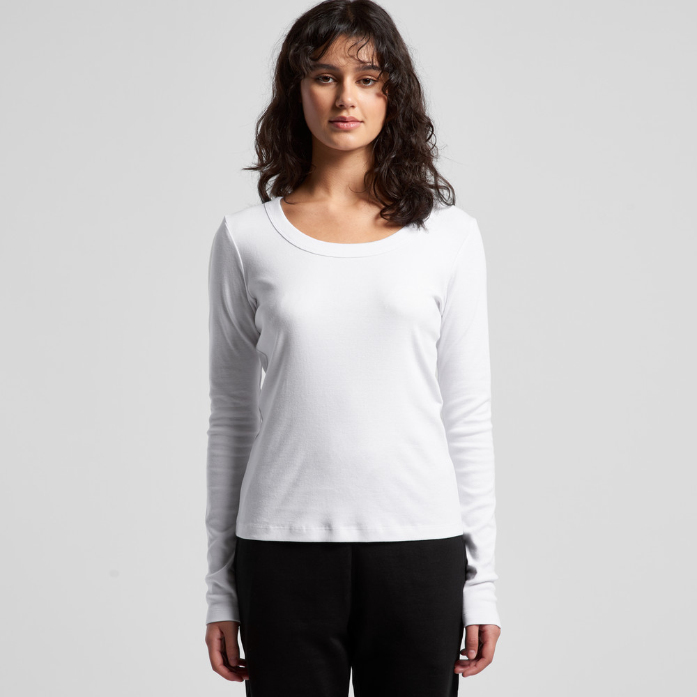 ORGANIC RIB LS TEE 4075