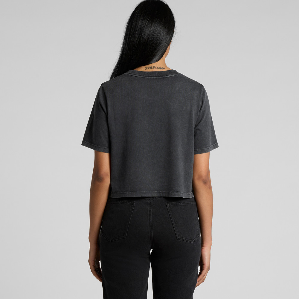 WOS STONE WASH HEAVY CROP 4086