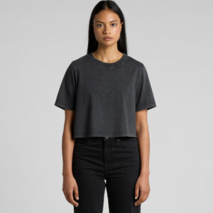 WOS STONE WASH HEAVY CROP 4086 
