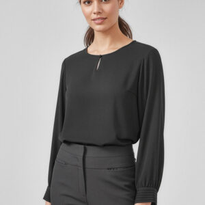 Womens Evelyn Long Sleeve Blouse