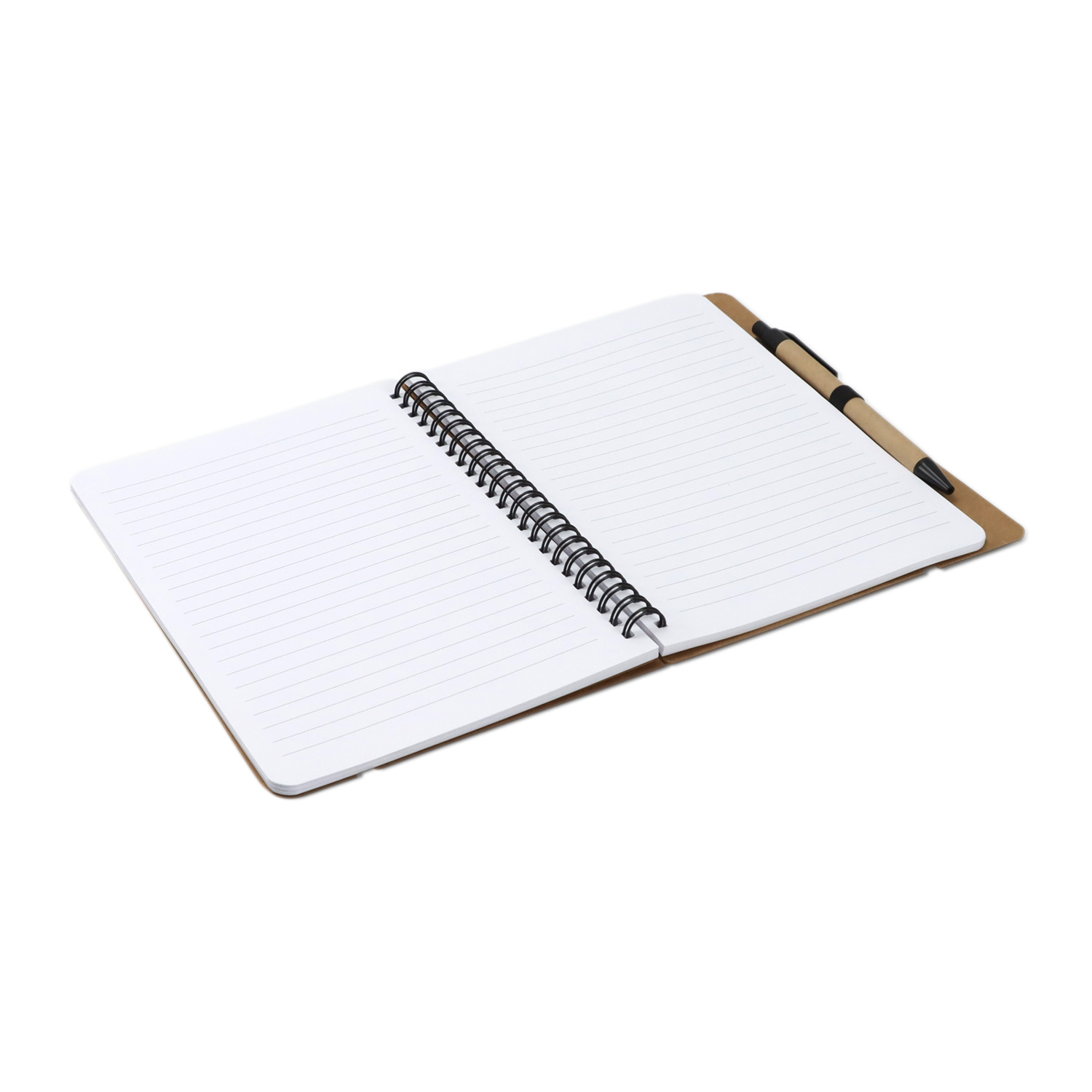 Kraft Notebook with Notes and Flags - Image 3