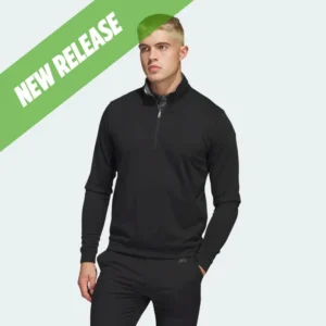 Adidas Mens Elevate Quarter Zip Pullover - Black