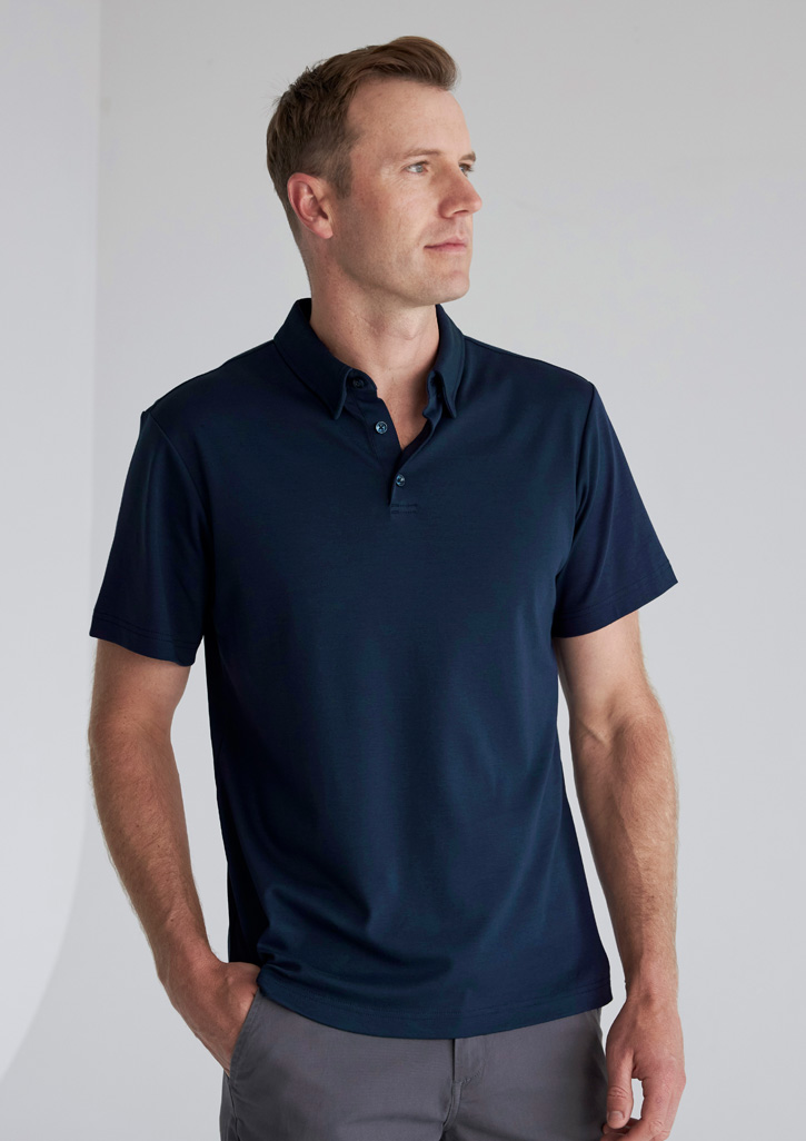 Lotus Mens Short Sleeve Polo - Image 2