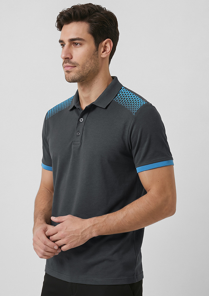 Galaxy Mens Short Sleeve Polo - Image 2