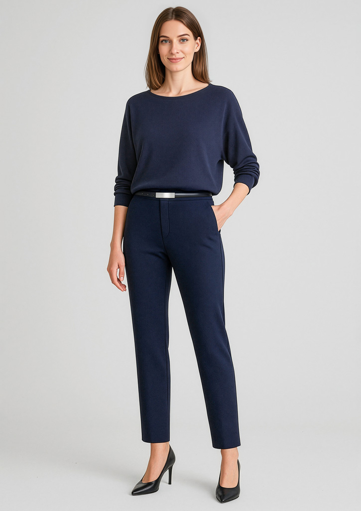 Scuba Ponte Womens Mid-rise Pull-on Pant - Image 2